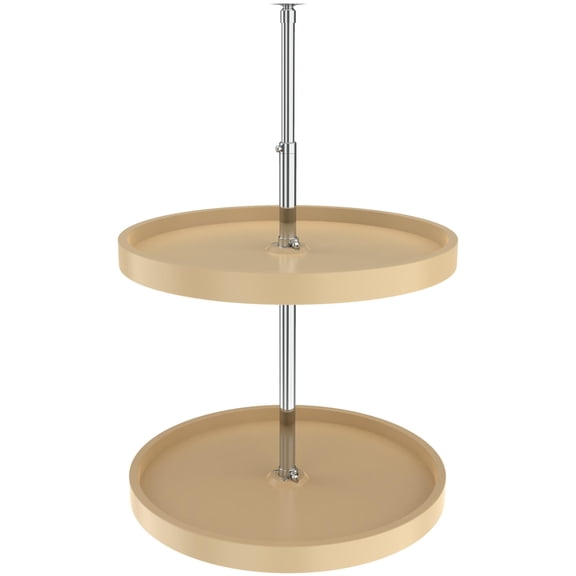 Rev-A-Shelf 6072-20-52 Classic Double Full Circle 20" 2 Tier Lazy Susan - Almond