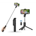 thumbnail image 1 of Palo selfie extensible con control remoto inalámbrico y soporte para trípode, compatible con teléfonos inteligentes iPhone 13/13 Pro/12/11/11 Pro/XS Max/XS/XR/X/8/7/Android, portátil, ligero, 1 of 2