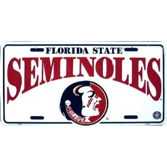 Floride État Seminoles Plaque d'Immatriculation