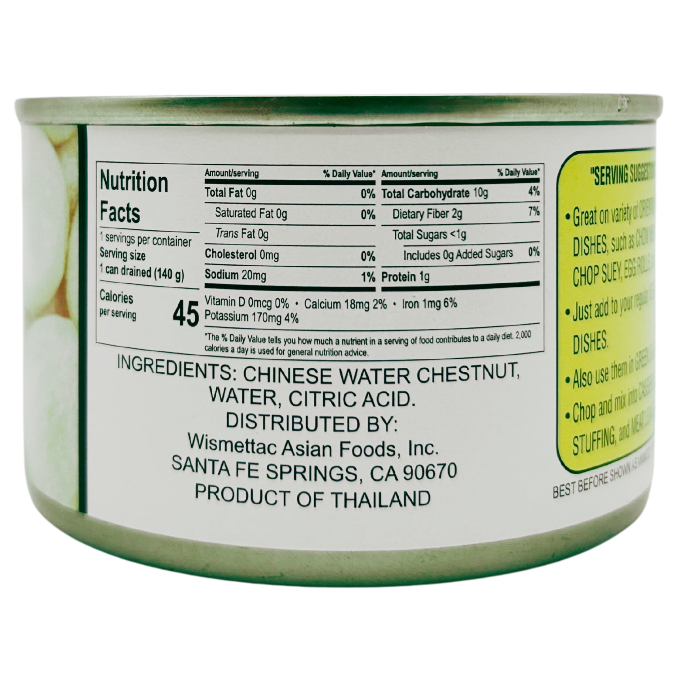 China Sea Whole Water Chestnuts, 8.00 oz, 12 pack