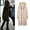 Khaki, variant on Green Solid Color Jackets, Polyester Women's Plus Size Jackets, Warm Zipper Long Open Sweatshirt Outwear Jacket Hoodies Coat Women Tops Women's Coat, 5XL