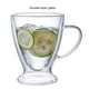 thumbnail image 2 of Wosthever Taza de café de vidrio, té de doble capa, leche transparente, cerveza con asa, restaurante, tazas de té sólidas, suministros para beber Mostrada 450ml Wosthever HA080473-02, 2 of 6
