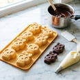 thumbnail image 4 of Silicone Halloween Baking Mold Pumpkin Bat Skeleton Shape DIY Fondant Chocolate Cookie Making Tool For Holiday Dessert Craft, 4 of 8