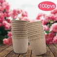thumbnail image 2 of Clearance! Pots Plants 100 Pots 6CM For Fiber B^iodegradable Patio & Garden, 2 of 9