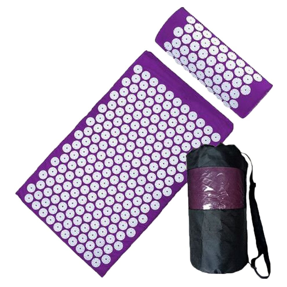 HEMU FASHION Massage Acupuncture Mat Acupressure Pillow Cushion Pain