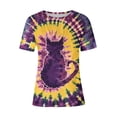 thumbnail image 4 of Clearance Deals Plus Size Summer Tops for Womens Fashion Tie-Dye Tshirts Animals Graphic Short Sleeve Crewneck Tee Shirts Dressy Casual Tunic T-Shirt Going Out Basic Blouses, 4 of 4