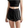 thumbnail image 2 of aidice Workout Shorts for Women Summer 2 in 1 Gym Athletic Running Shorts for Women High Waisted Drawstring Yoga Shorts, 2 of 4