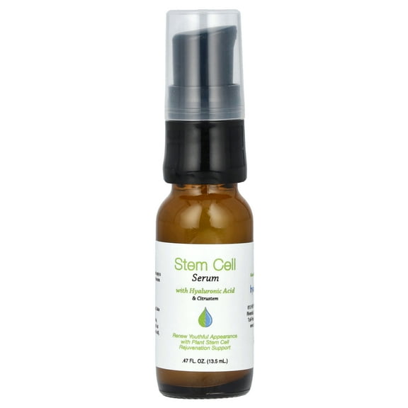 Hyalogic Stem Cell Serum with Hyaluronic Acid & Citrustem, Fragrance Free, 0.47 fl oz (13.5 ml)