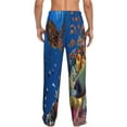 thumbnail image 3 of Balery Colorful Coral Reef print Men's Pajama Pants,Ultra Lightweight Pjs,Lounge Pant-Large, 3 of 9