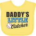 thumbnail image 3 of Inktastic Baseball Daddys Little Catcher Boys Baby Bib, 3 of 4