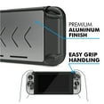thumbnail image 4 of Nintendo Switch Protective Case, Aluminum Alloy Hard Shell Anti Scratch Shockproof Cover Case for Switch Console and Joy-Con Controller, Silver, 4 of 7