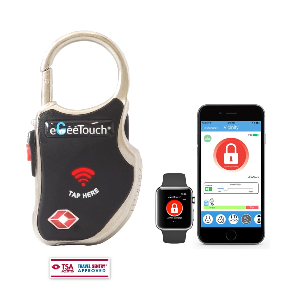 eGeeTouch Smart TSA Travel Lock Secure & Track your Luggage anywhere