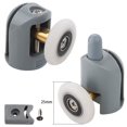 thumbnail image 1 of 8 rodillos para puerta de ducha, ruedas deslizantes, rodillo para puerta de baño, 25 mm (4 superiores y 4 inferiores), 1 of 2