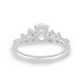 thumbnail image 4 of ESTE ORIGIN 1.25ct Oval Lab-Grown Diamond Engagement Ring with Accent Stones – 10K White Gold Promise Ring for Women, US 8.5., 4 of 9