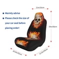 thumbnail image 5 of Pofeuu Satanic Skull Print Automotive Car Seat Covers Flat Cloth Full Set Seat Covers,Car Seat Covers front seats for Cars Trucks and SUVs-2 PCS, 5 of 9