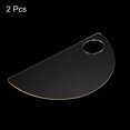 thumbnail image 3 of Unique Bargains Paint Tray Palette Acrylic Paint Pallet Semicircle with Thumb Hole, Clear 2 Pack, 3 of 4