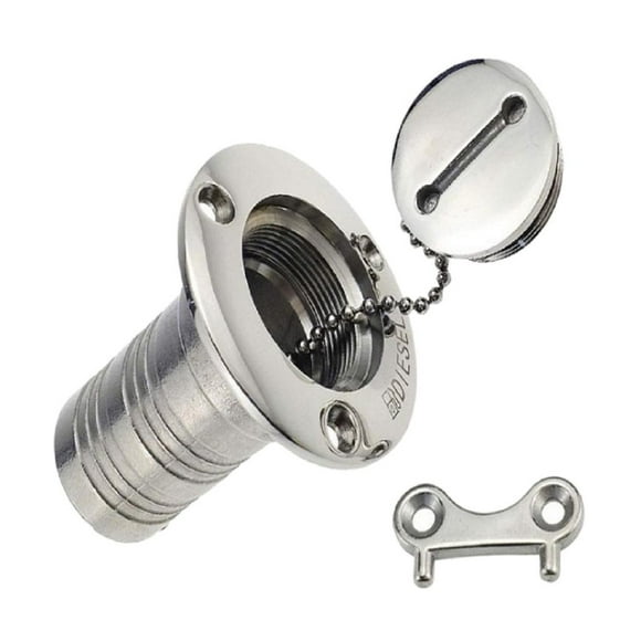 Colaxi Ø 50mm Stainless Steel Filler Neck Filler Cap For Boat, Yacht, , Tractor, Trailer Tank