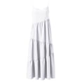 thumbnail image 5 of Women Summer Casual Loose Dress Spaghetti Strap Beach Cover Up Long Maxi Dresses Long Sleeve Shirt Dress Evening Dresses for Fall Womens Summer Dress T Shirt Dress for Women Casual Summer Dress with, 5 of 5