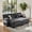 Gray, variant on Demi Bonn Cloud Couch Sleeper Sofa, Chenille 2-Seater Upholstered Sofa, 2 Lumbar Pillows, 2 Throw Pillows & 2 Ottomans, for Living Room, White