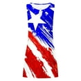 thumbnail image 5 of Wycnly Formal Dresses for Women Fashion Keyhole Independence Day Patriotic Tunic Tank Dresses Sleeveless Round Neck American Flag Print 2024 Summer Mini Dress Blue m, 5 of 5