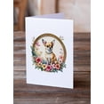 thumbnail image 2 of Chihuahua and Flowers Greeting Cards and Envelopes Pack of 8 7 in x 5 in, 2 of 3