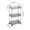 Gray, variant on VWRXBZ Kitchen Shelf, 25.98x12.79x8.07 Inch Three Tier Kitchen Bathroom Living Room Shelf Floor Storage Rack Multi-Layer Transparent Storage Cabinet Movable Trolley Shelf Organizer