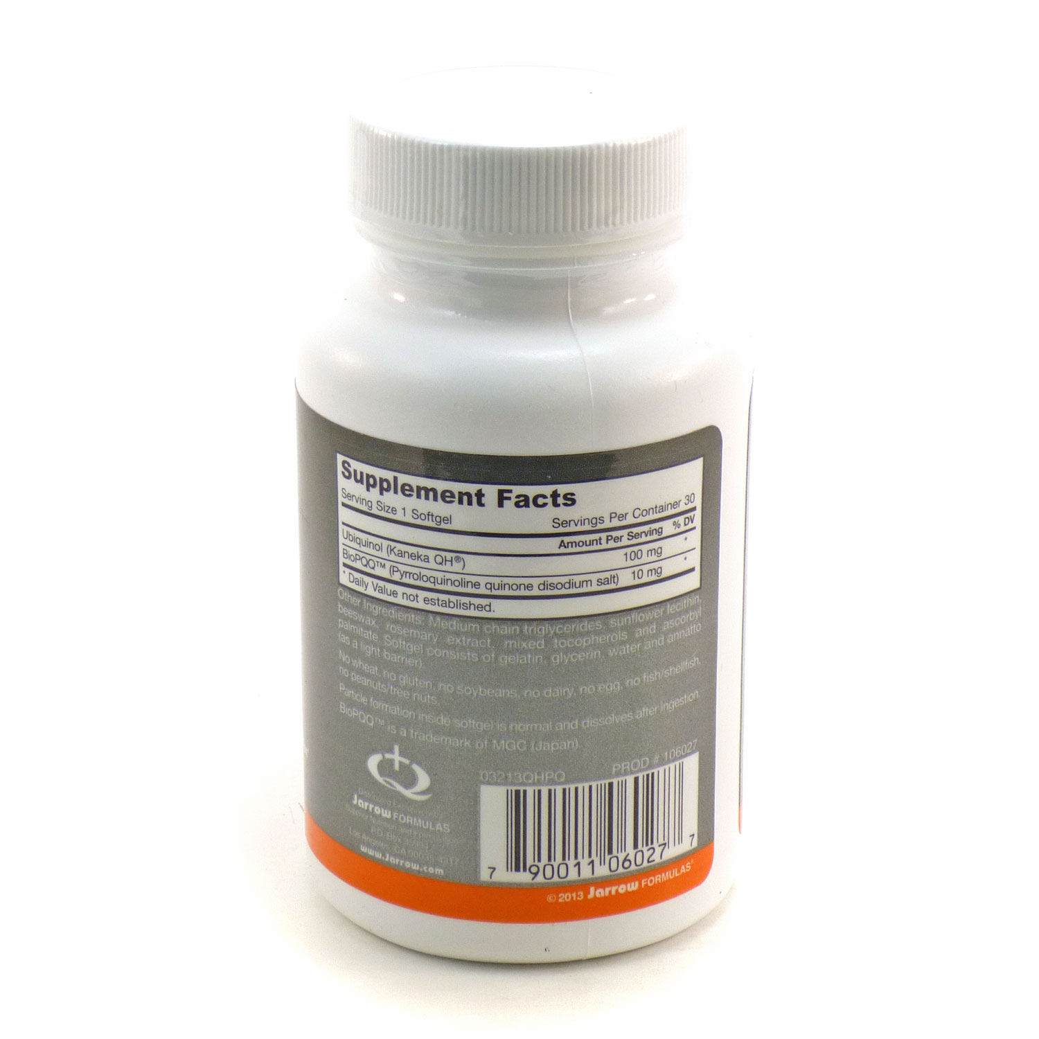 Jarrow Formulas Ubiquinol Plus Pyrroloquinoline Quinone Supports Heart Health And Cognitive Function 30 Softgels Walmart Com Walmart Com