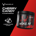 thumbnail image 6 of Bucked Up Woke AF Pre-Workout Powder, Increased Energy, Cherry Candy, 333 mg Caffeine, 20 Servings, 6 of 10