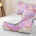 thumbnail image 4 of Erosebridal Magic Ocean Mermaid Quilt Full, Princess Style Full Bedspread Sets, 3 Pieces, 4 of 7