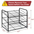thumbnail image 6 of Crzdeal 3 Tier Can Rack Organizer, Stackable Can Storage Dispenser, Holds up to 36 Cans, Black, 6 of 6