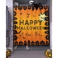 thumbnail image 3 of Halloween Ghost Pumpkin Bats Moon Orange Shower Curtain Set ，Waterproof Fabric Shower Curtains Shower Curtains for Bathroom,Bathroom Decor 60"x72", 3 of 6