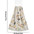 thumbnail image 2 of Coolnut 2 Pcs Hanging Hand Towels Soft Absorbent Retro Terrazzo Towel for Kitchen Bathroom, 12"x17", 2 of 6
