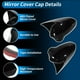 thumbnail image 5 of Cubierta de espejo lateral única para Seat Ibiza 6J MK4 2008-2017 lado izquierdo y derecho, reemplazo de tapas de espejo retrovisor para Seat Leon Exeo 2008-2013 color negro brillante, 5 of 7