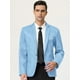 thumbnail image 3 of Blazer de hombre Slim Fit Blazer de un solo botón Traje de baile de graduación Abrigo deportivo Azul claro XXL, 3 of 6