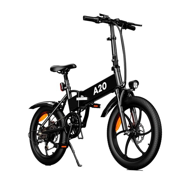 Bicicleta Eléctrica Plegable Urbana Ebike ADO A20 250W 20" Negra Moboss ADO A20
