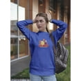 thumbnail image 2 of Atlanta Cartoon Buildings Sketch Sweatshirt Women -Image by Shutterstock, Female Medium, 2 of 4
