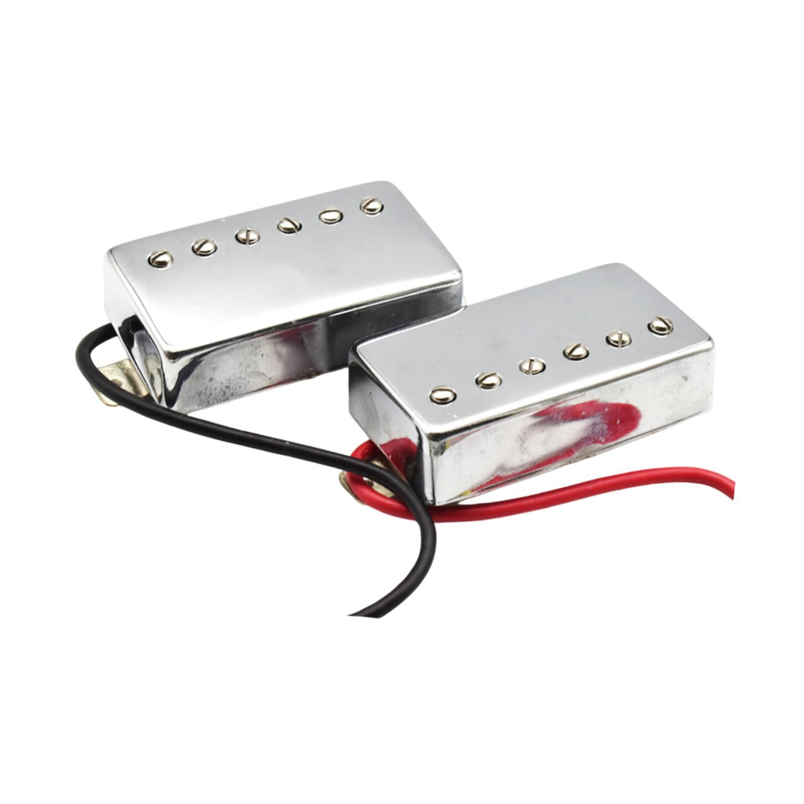 Dualoai Electric Guitar Humbucker Pickup Easily Install Reliable Premium Spare Parts Neck and Bridge