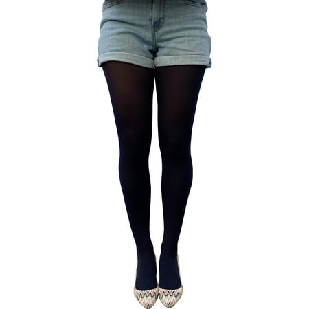 

Navy Blue Opaque Full Footed Tights 80D Pantyhose for Women