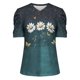 thumbnail image 5 of Puntoco Liquidación de blusas cortas para mujer, blusa holgada informal de manga corta a la moda para mujer, 5 of 5