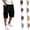 Black, variant on Urbanix Cargo Shorts for Men Classic Drawstring Bermuda Short Elastic Waist Relaxed Sports Clothes Outdoor Pants with Multi -Pockets