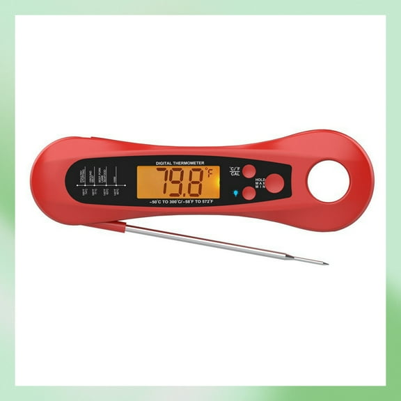 BOZHOU Waterproof Meat Thermometer Meat Food Candy Thermometer - Probe Instant Read Thermometer, Digital Cooking Kitchen BBQ Grill Thermometer With Long Probe