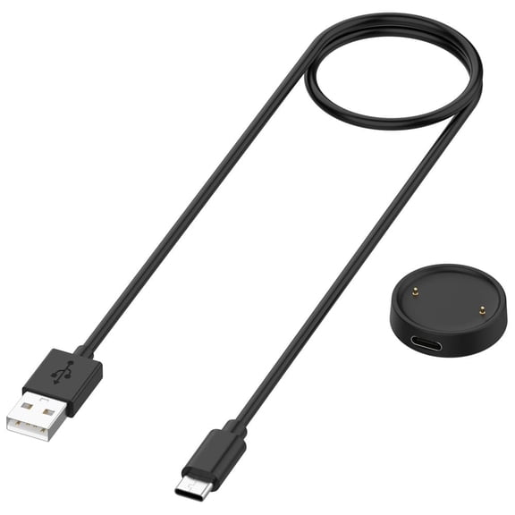Compatible with Amazfit BIP 6 replacement USB charging cable, compatible with Amazfit Active 2 charger, specifically designed for portable charging docks/stations (1m)