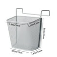 thumbnail image 3 of Oleegame 1PC Spoon And Lid Rest Desk Hanging Basket Hanging Rack Multi Functional Kitchen Storage Rack Organizing Storage Rack Silver, 3 of 3