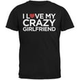 thumbnail image 1 of T-Shirt Adulte Noir "I Love My Crazy Girlfriend", 1 of 1