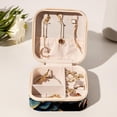 thumbnail image 6 of Pangolin Travel Portable Square Necklace Organizer Jewelry Box Earring Holder for Girls and Women - Store Rings, Earrings, Necklaces, Bracelets, and More, 6 of 6
