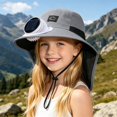 thumbnail image 3 of Womens Sun Hat Solar Powered Kids Sun Hat with Neck Shield and Wide Brim Outdoor Sun Beach Hat, 3 of 5