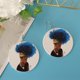 thumbnail image 2 of Wooden Dangle Earrings,Hook Earrings,Drop Earrings ,African Woman Pattern Earrings,Bohemian Studs Earrings,Vintage Earrings Women Jewelry,Art Craft Yinane Pendientes colgantes de madera, 2 of 8