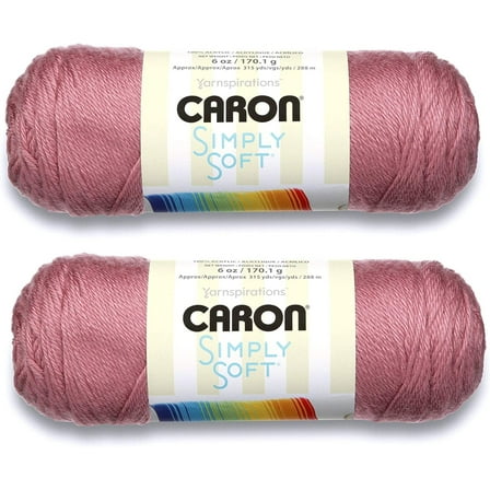 (Pack of 2) Caron Simply Soft Solids Yarn-Plum Wine