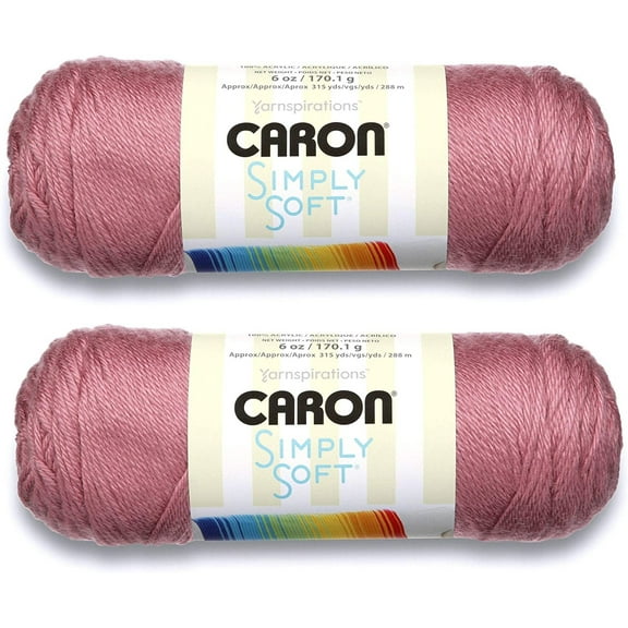 (Pack of 2) Caron Simply Soft Solids Yarn-Plum Wine