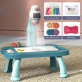 thumbnail image 2 of Proyector inteligente, juego de mesa de pintura para niños, juguete educativo para aprender a dibujar, azul Afortunado Sencillez, 2 of 4